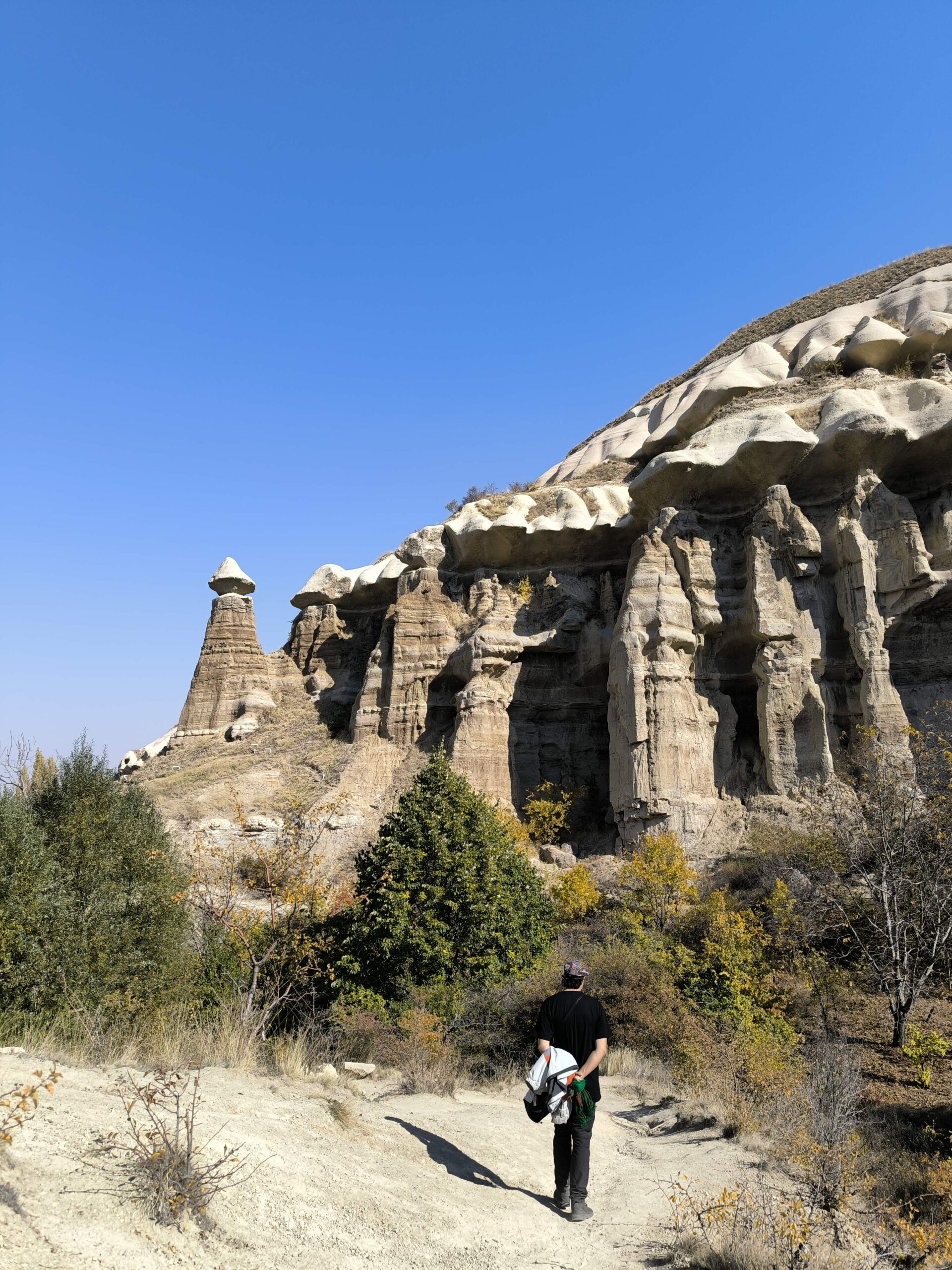 Durante el trekking en la Pidgeon Valley, Capadocia, Turquía