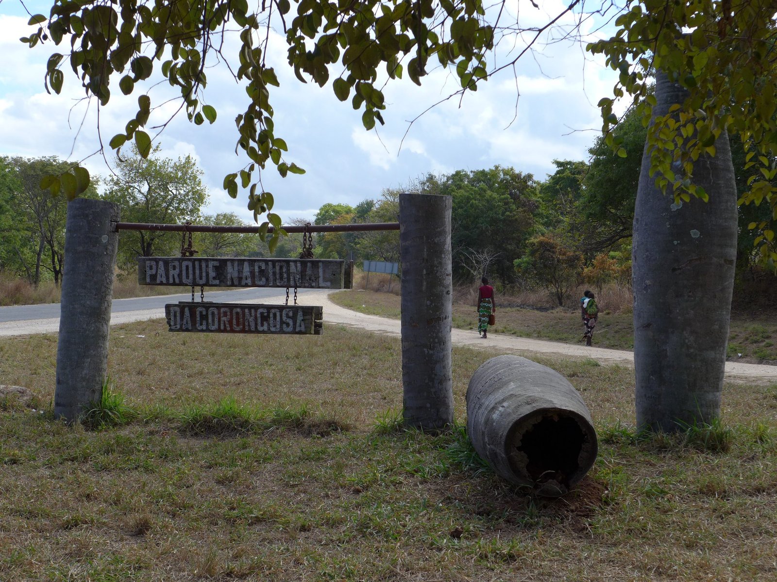 Entrada del parque nacional de Gorongosa