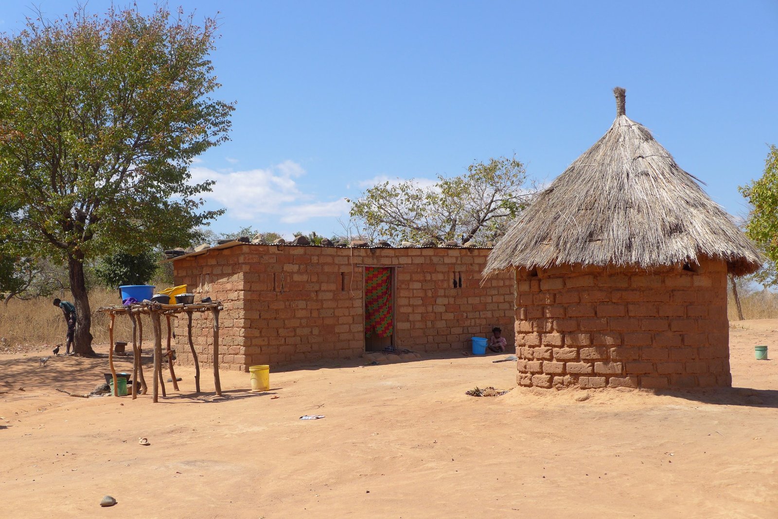 Aldeia en Zambia